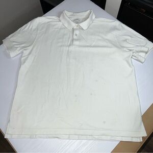 L.L. Bean Men’s Large Polo Shirt in White